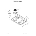 Whirlpool WFC150M0EW2 cooktop parts diagram