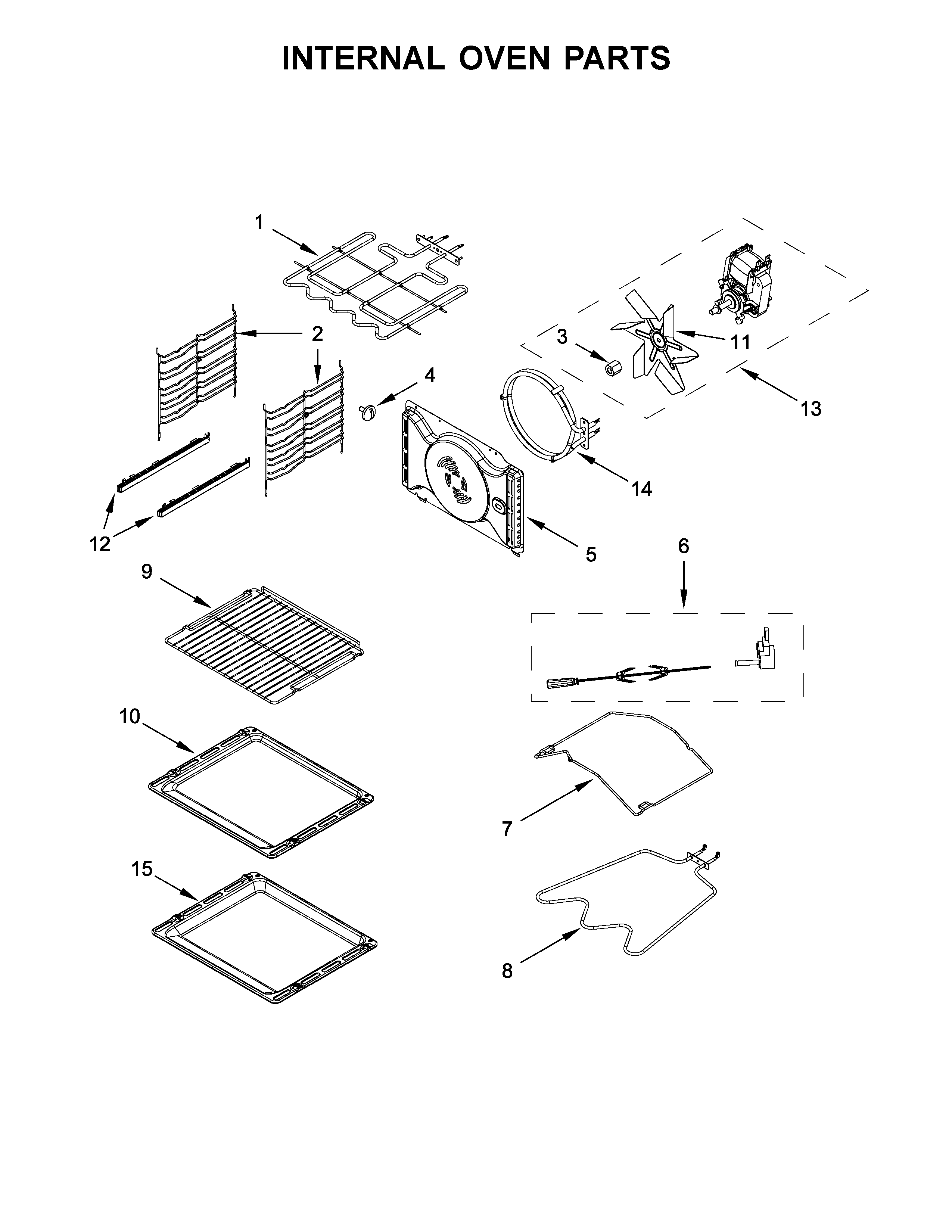 KitchenAid KOSC104FSS1 internal oven parts diagram