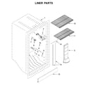 Whirlpool WZF57R16FW04 liner parts diagram