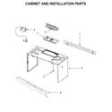 Ikea IMH160FW2 cabinet and installation parts diagram