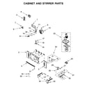 Whirlpool WOC95EC0AB05 cabinet and stirrer parts diagram