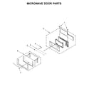 Whirlpool WOC95EC0AB05 microwave door parts diagram