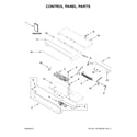 Whirlpool WOD93EC7AB06 control panel parts diagram