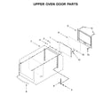 Whirlpool WOD93EC7AB06 upper oven door parts diagram