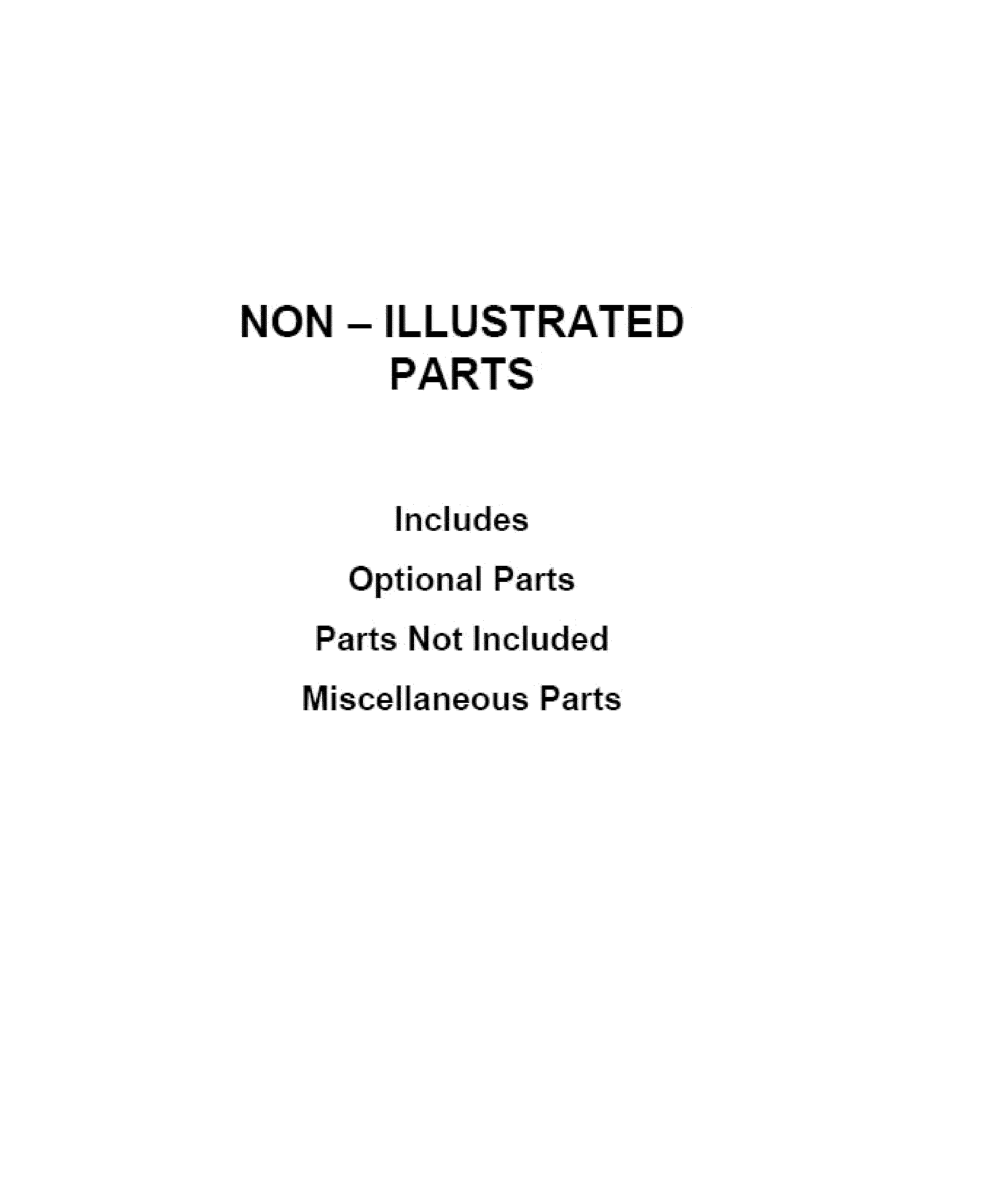 Whirlpool WOD93EC7AB06 optional parts (not included) diagram