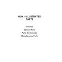 Whirlpool WOD93EC7AB06 optional parts (not included) diagram