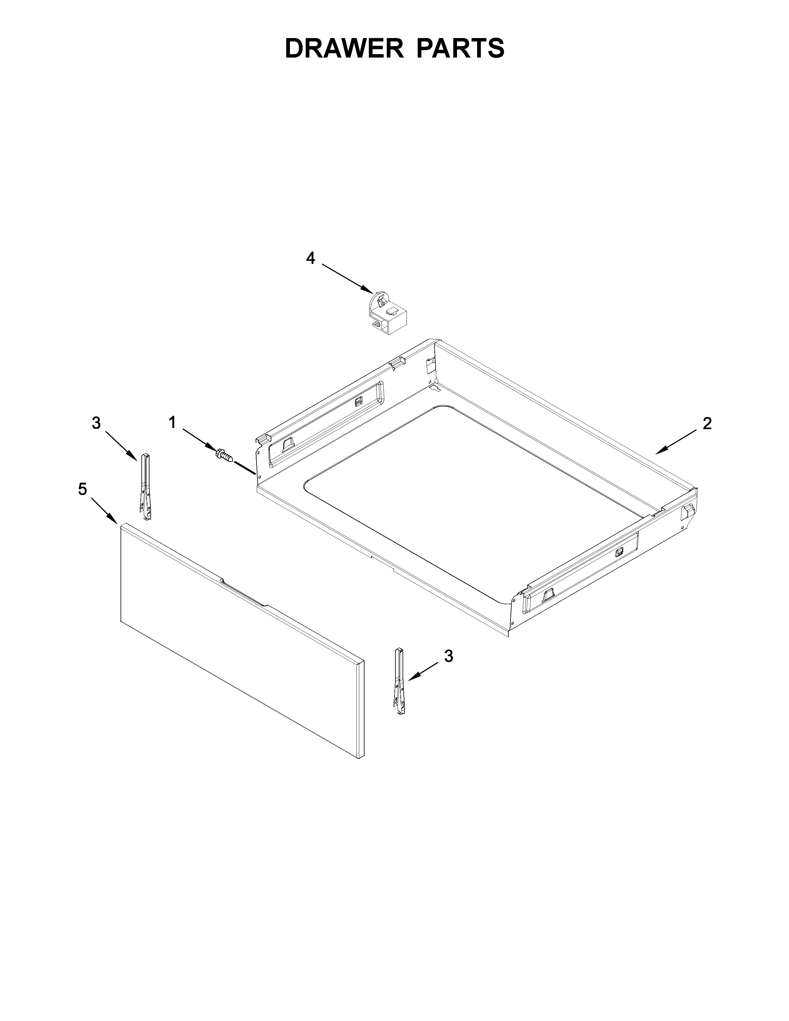 Amana ACR4303MFS2 drawer parts diagram