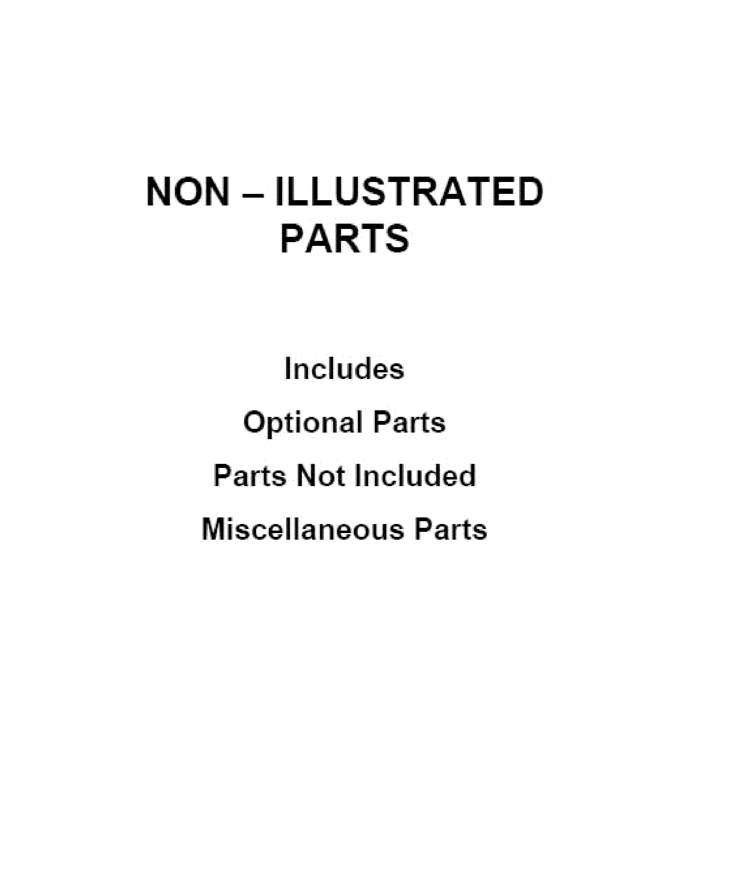 Amana YACR4303MFW2 optional parts diagram