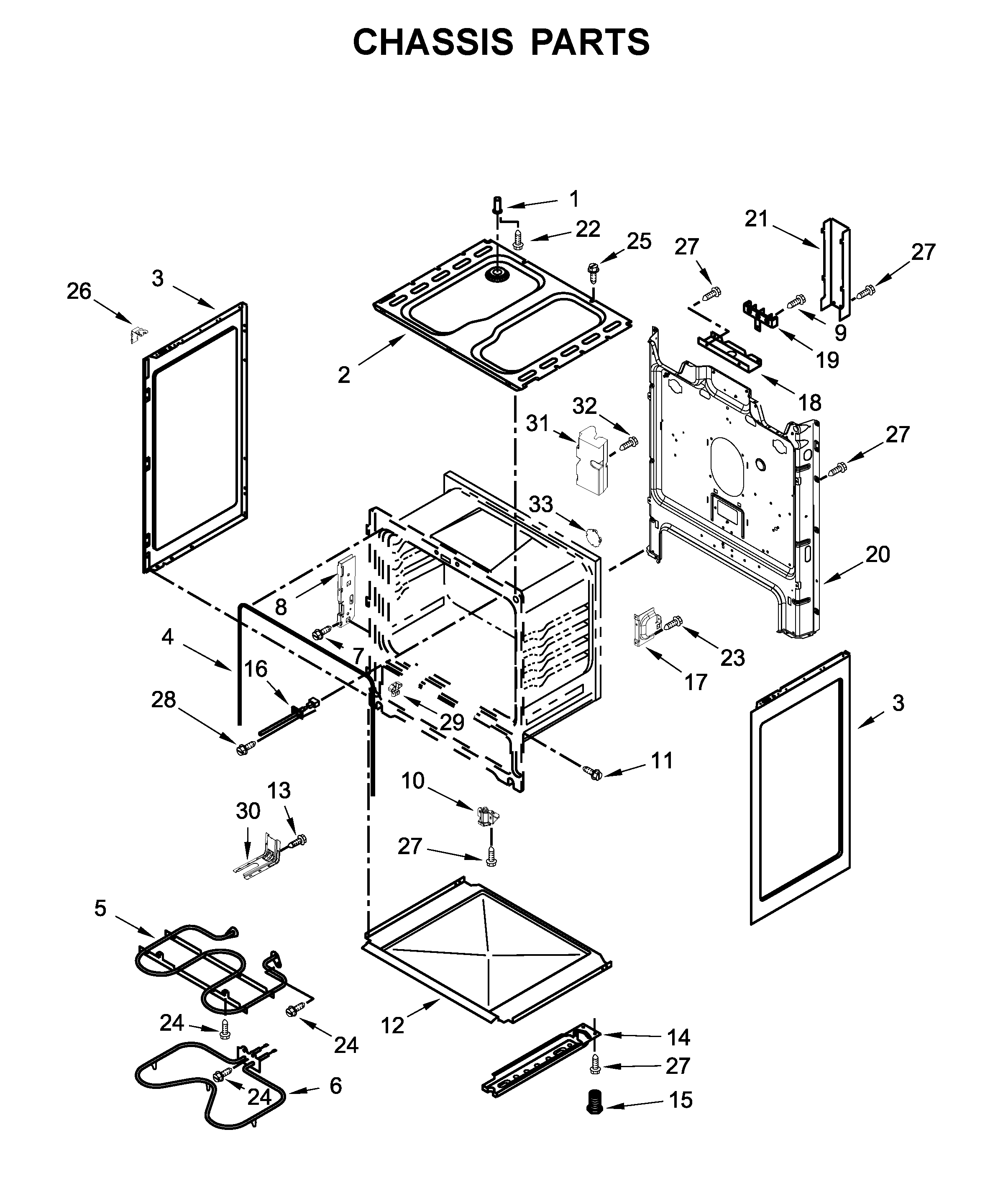 Amana ACR2303MFW2 chassis parts diagram