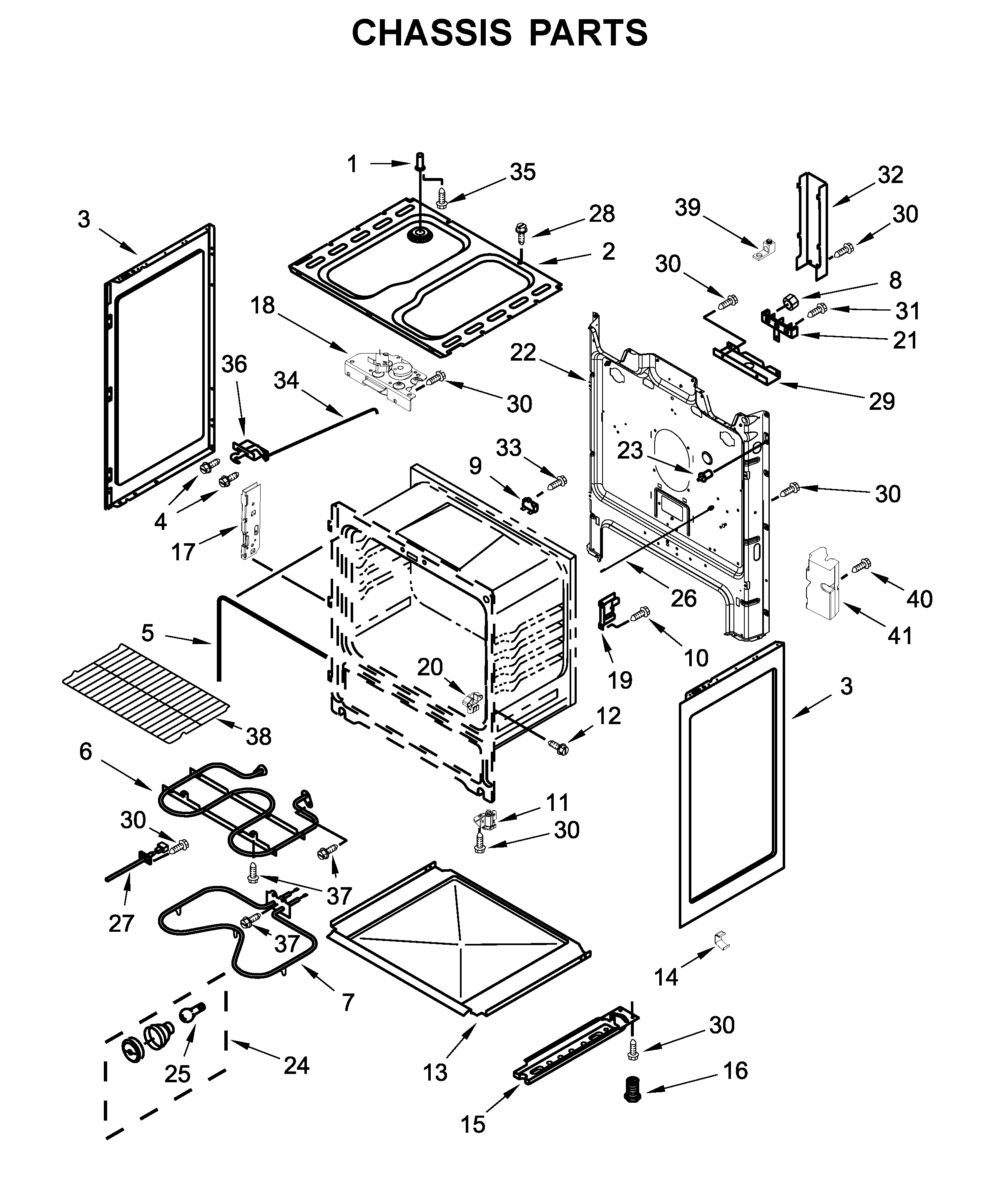 Amana ACR4503SFW2 chassis parts diagram