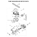 Maytag MDB4949SHZ0 pump, washarm and motor parts diagram