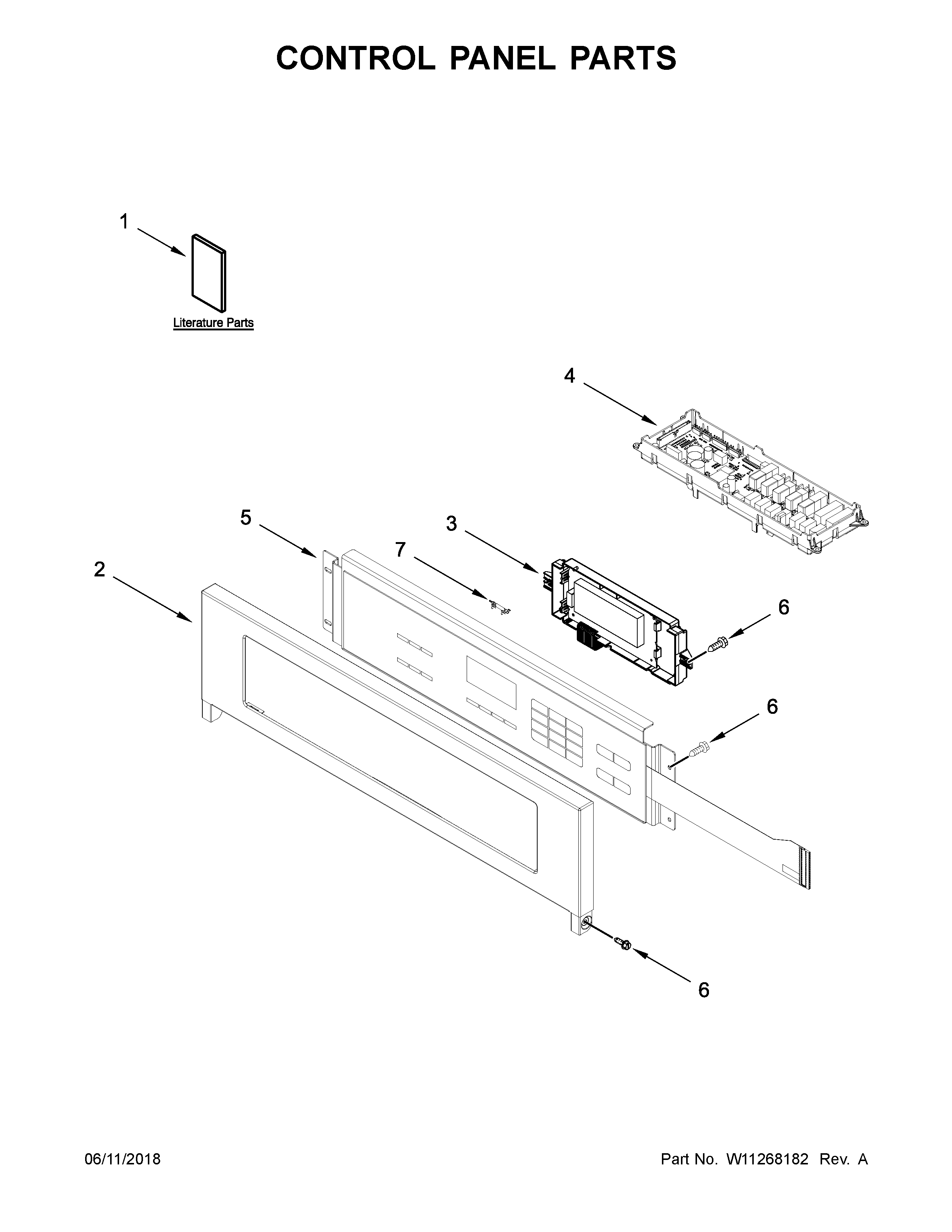 KitchenAid KOSC504ESS01 control panel parts diagram