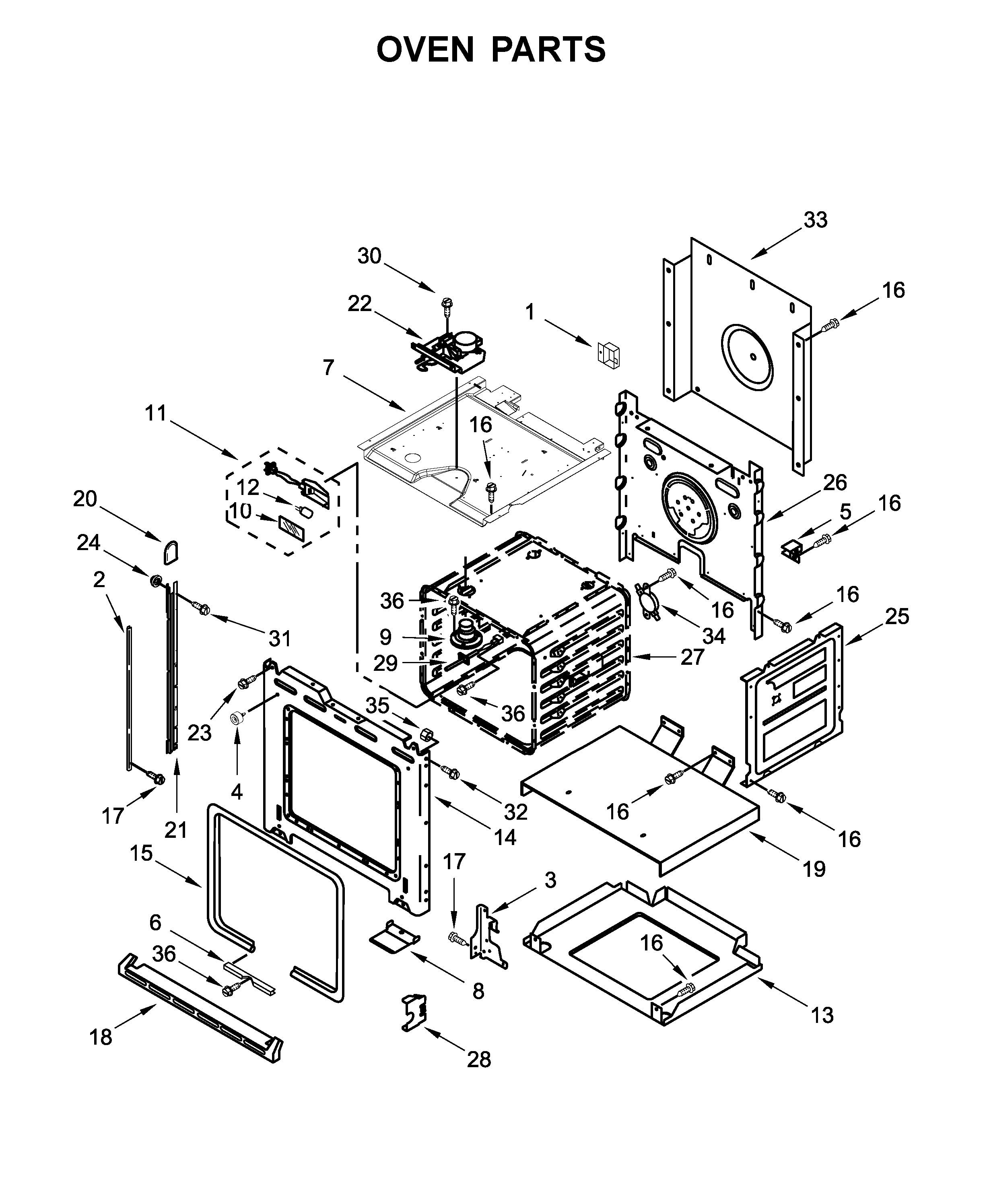 KitchenAid KOSC504ESS01 oven parts diagram