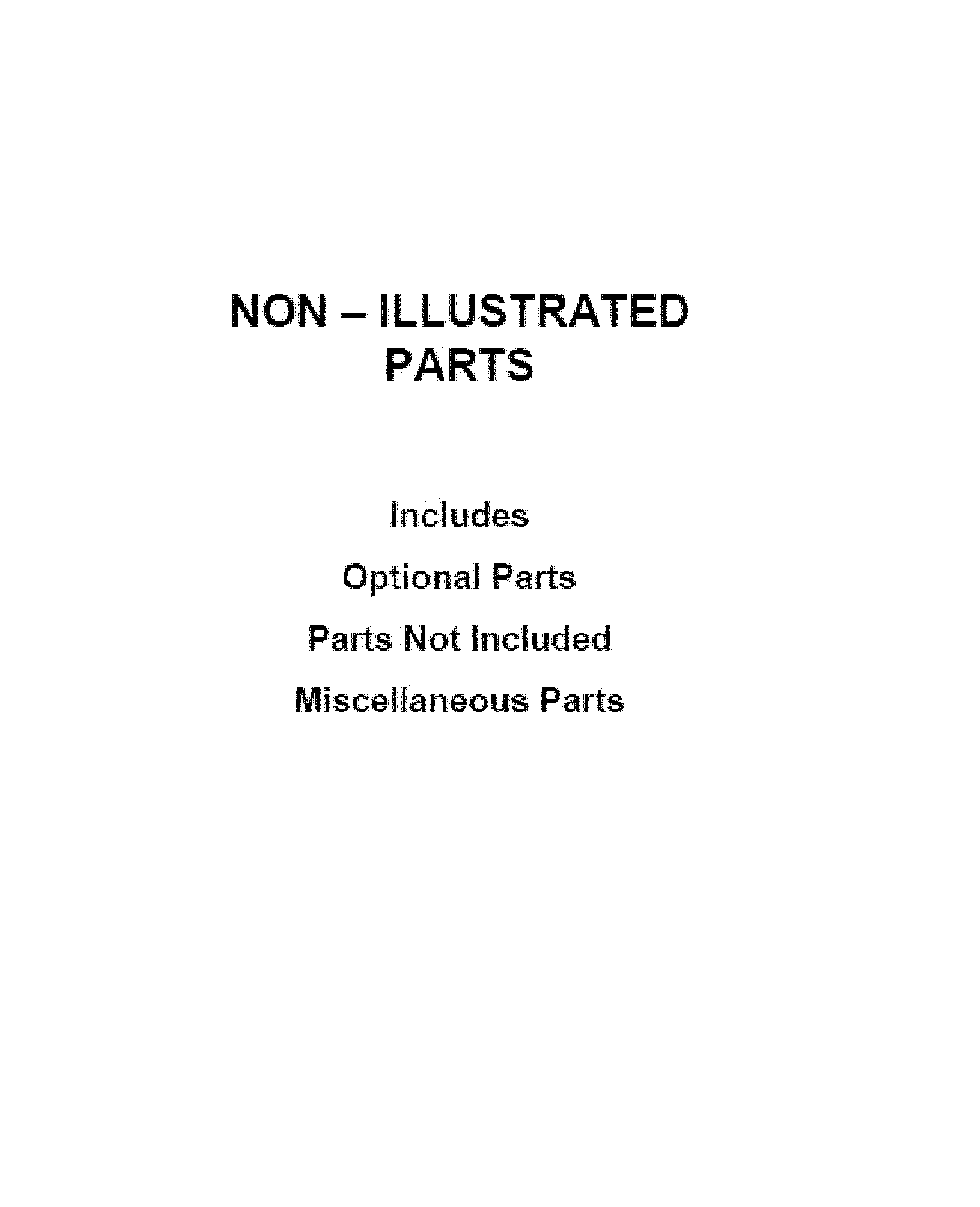 Jenn-Air JJW2430DS03 optional parts (not included) diagram