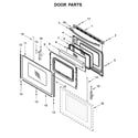 Whirlpool WFG515S0EB1 door parts diagram
