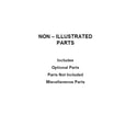 Whirlpool WFG515S0EB1 optional parts (not included) diagram