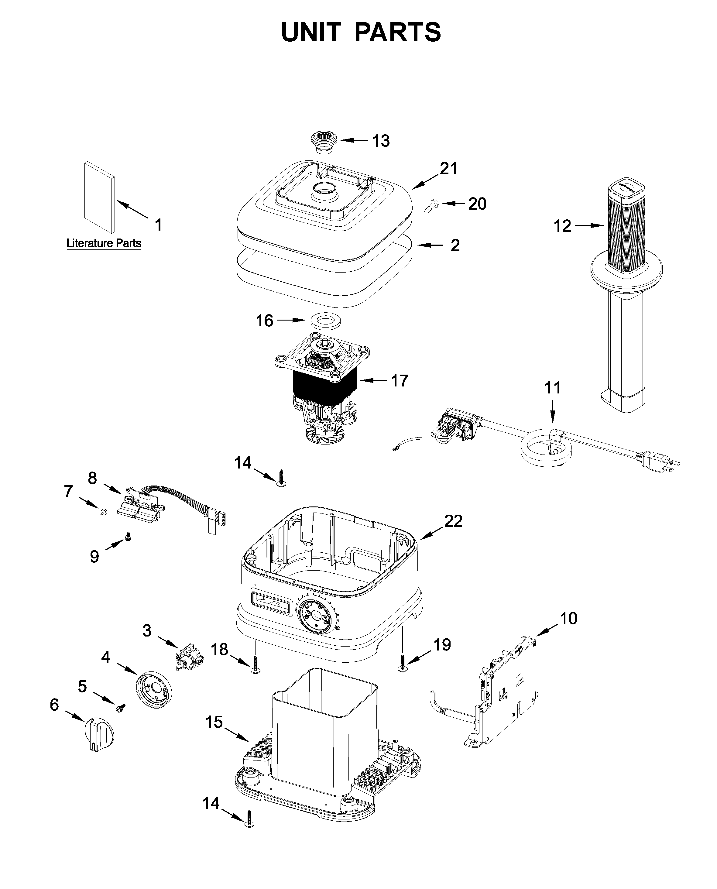 KitchenAid 7KSB7068MSR0 unit parts diagram