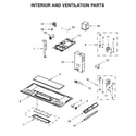 Whirlpool YWMH31017FB1 interior and ventilation parts diagram