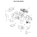 Whirlpool YWMH31017FB1 air flow parts diagram