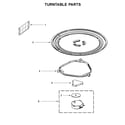 Whirlpool YWMH31017FB1 turntable parts diagram