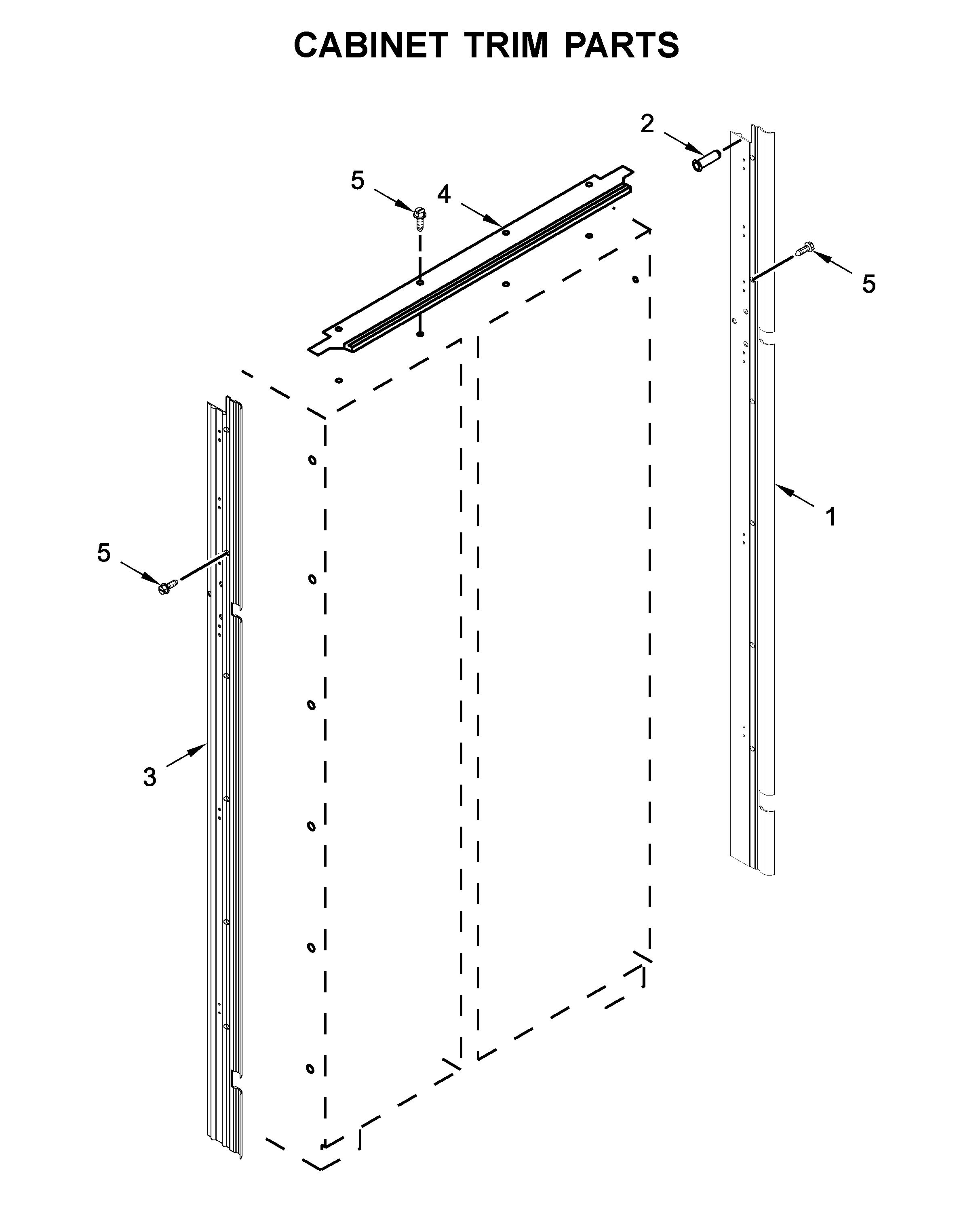 Jenn-Air JS42SSDUDE00 cabinet trim parts diagram