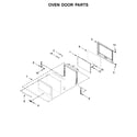 Whirlpool WOS51EC7HB01 oven door parts diagram