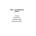 Whirlpool WOS51EC7HB01 optional parts (not included) diagram