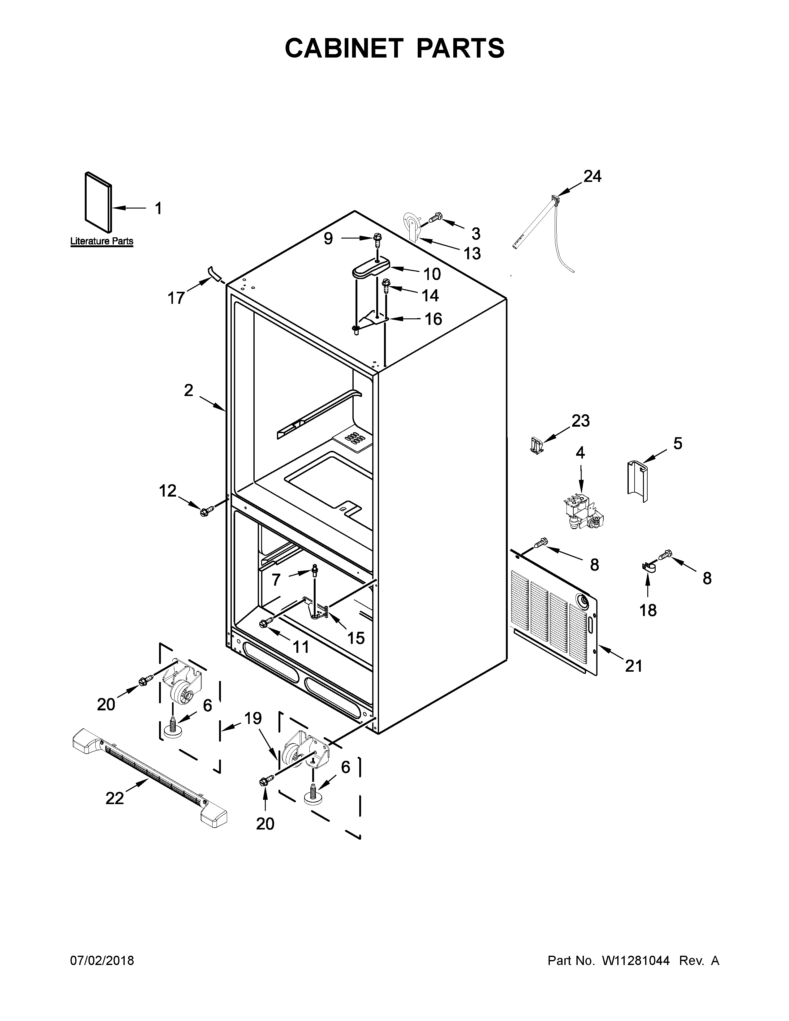 Maytag MBF1958FEZ02 cabinet parts diagram