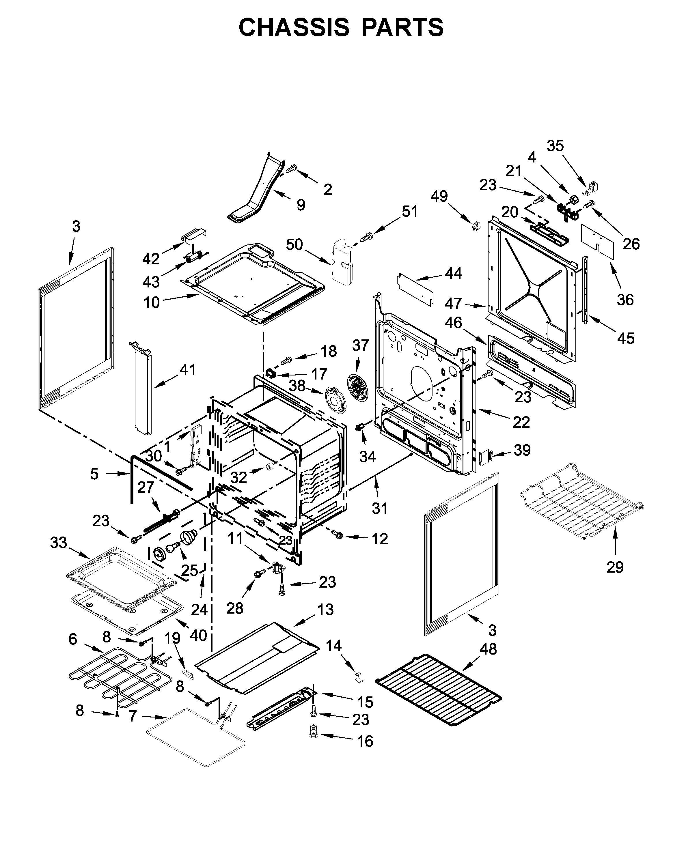 Whirlpool WEE750H0HB1 chassis parts diagram