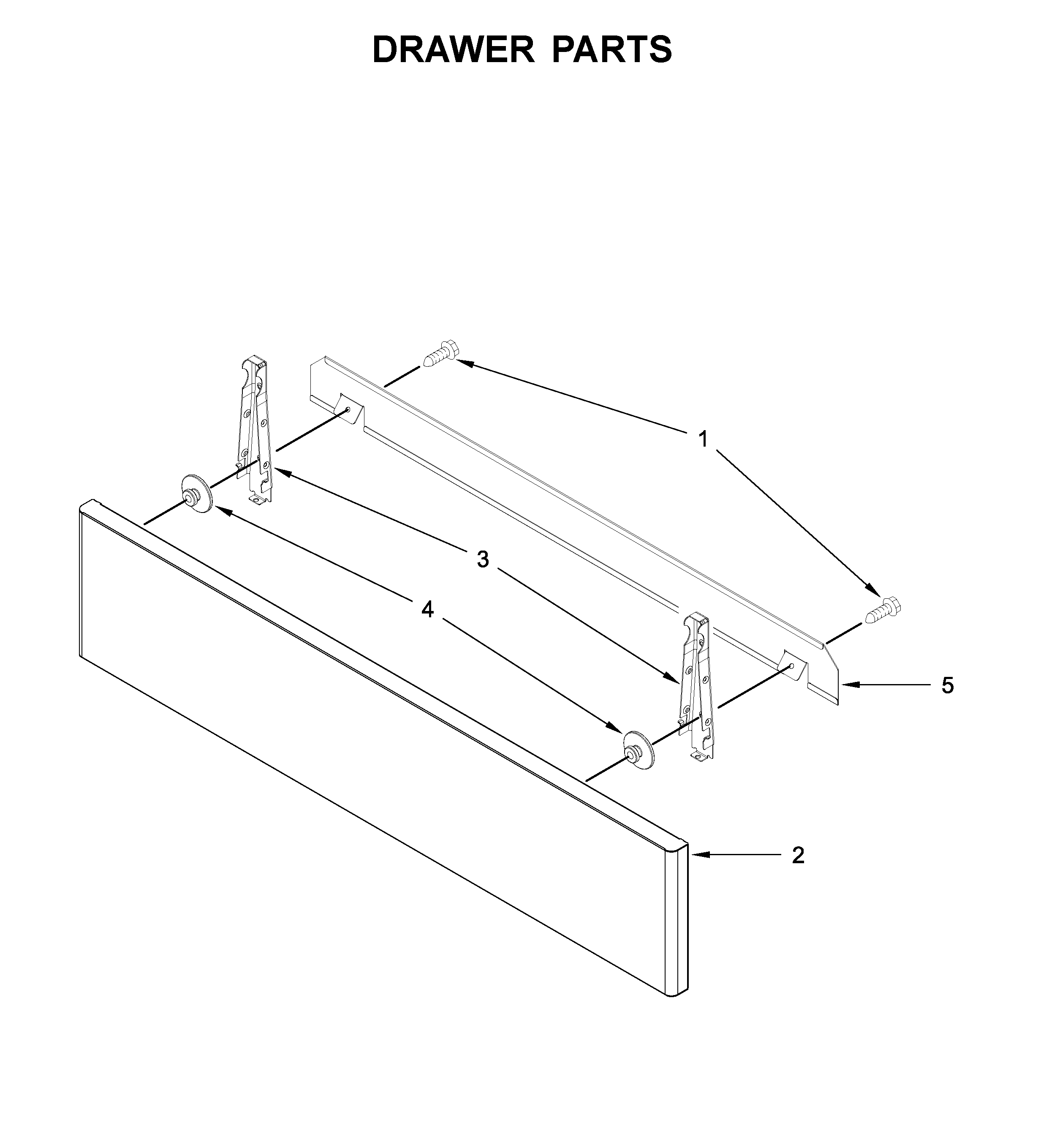 Jenn-Air JES1750FS1 drawer parts diagram