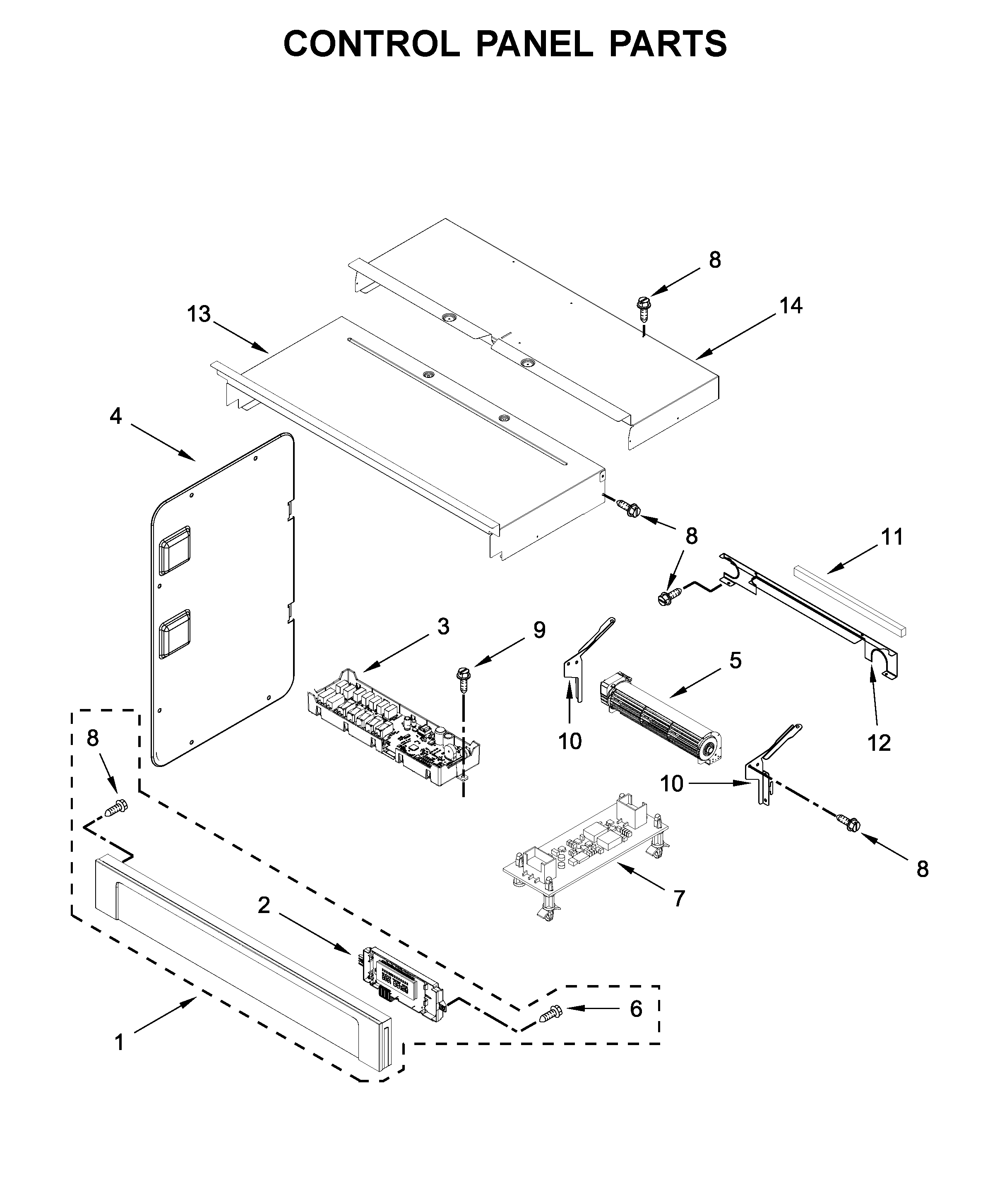 Maytag MMW9730FZ03 control panel parts diagram