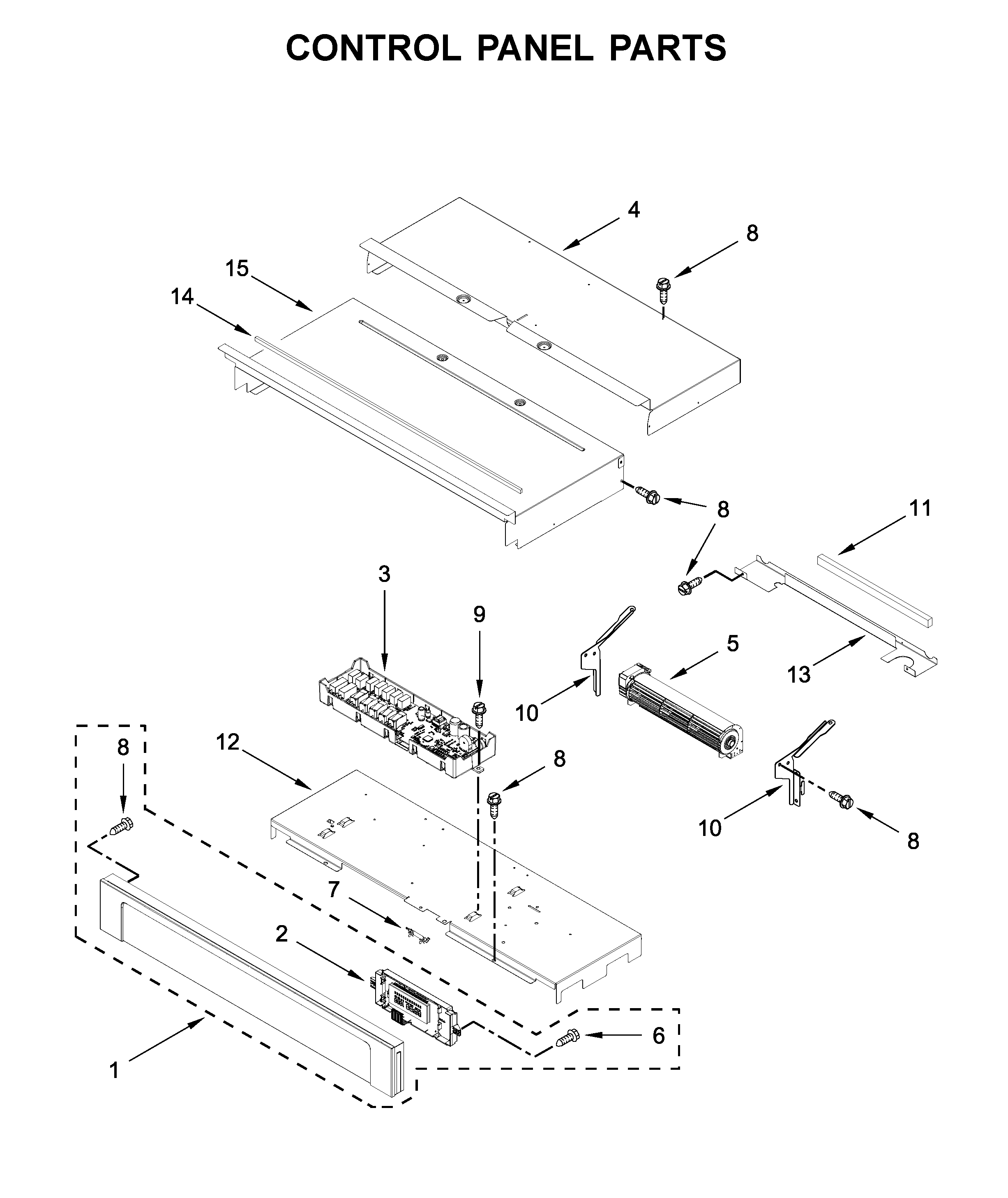 Maytag MEW9527FZ03 control panel parts diagram