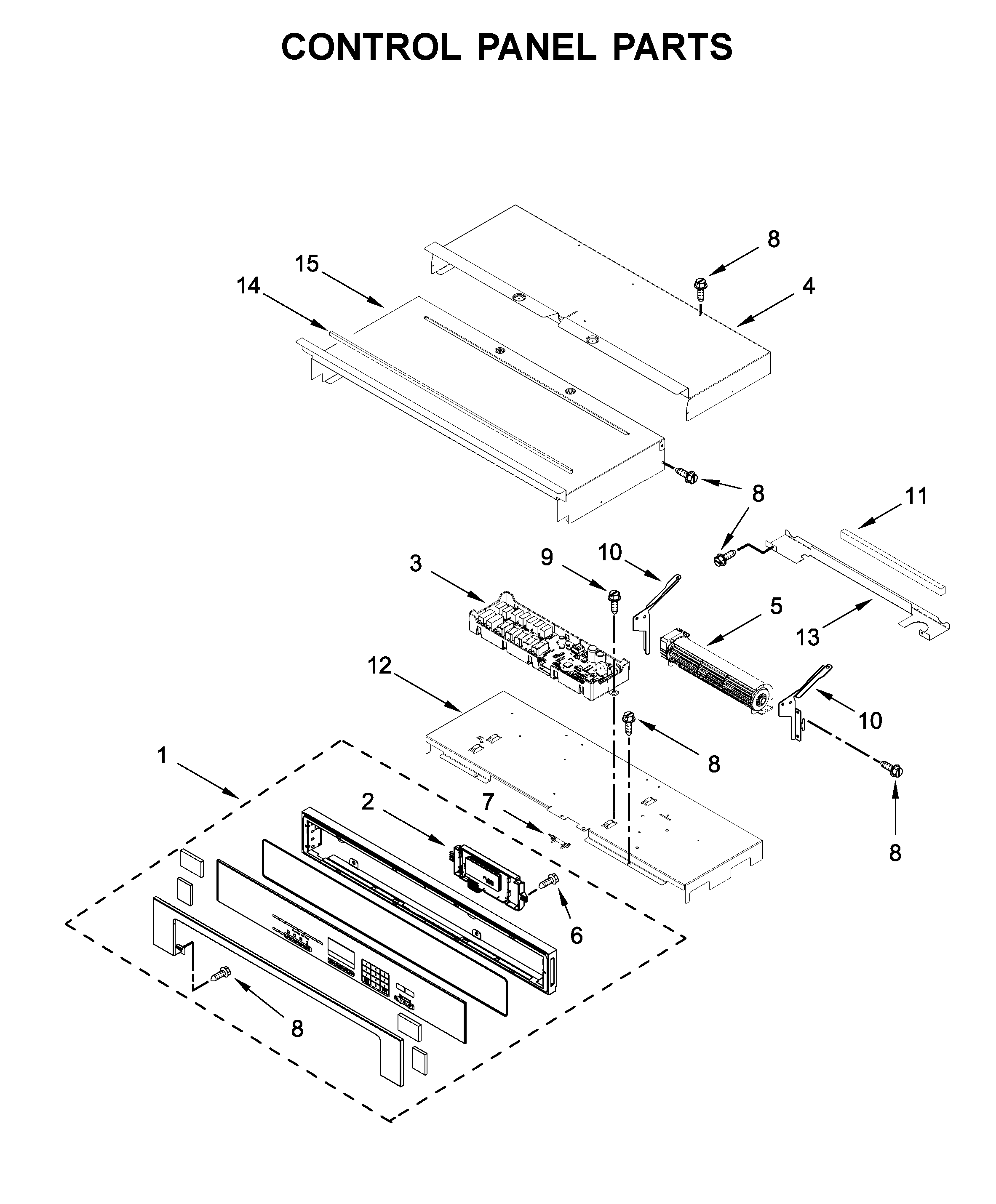 Ikea IBS300DS03 control panel parts diagram