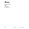 Amana ASI2575FRS00 cover sheet diagram