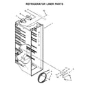 Amana ASI2575FRS00 refrigerator liner parts diagram