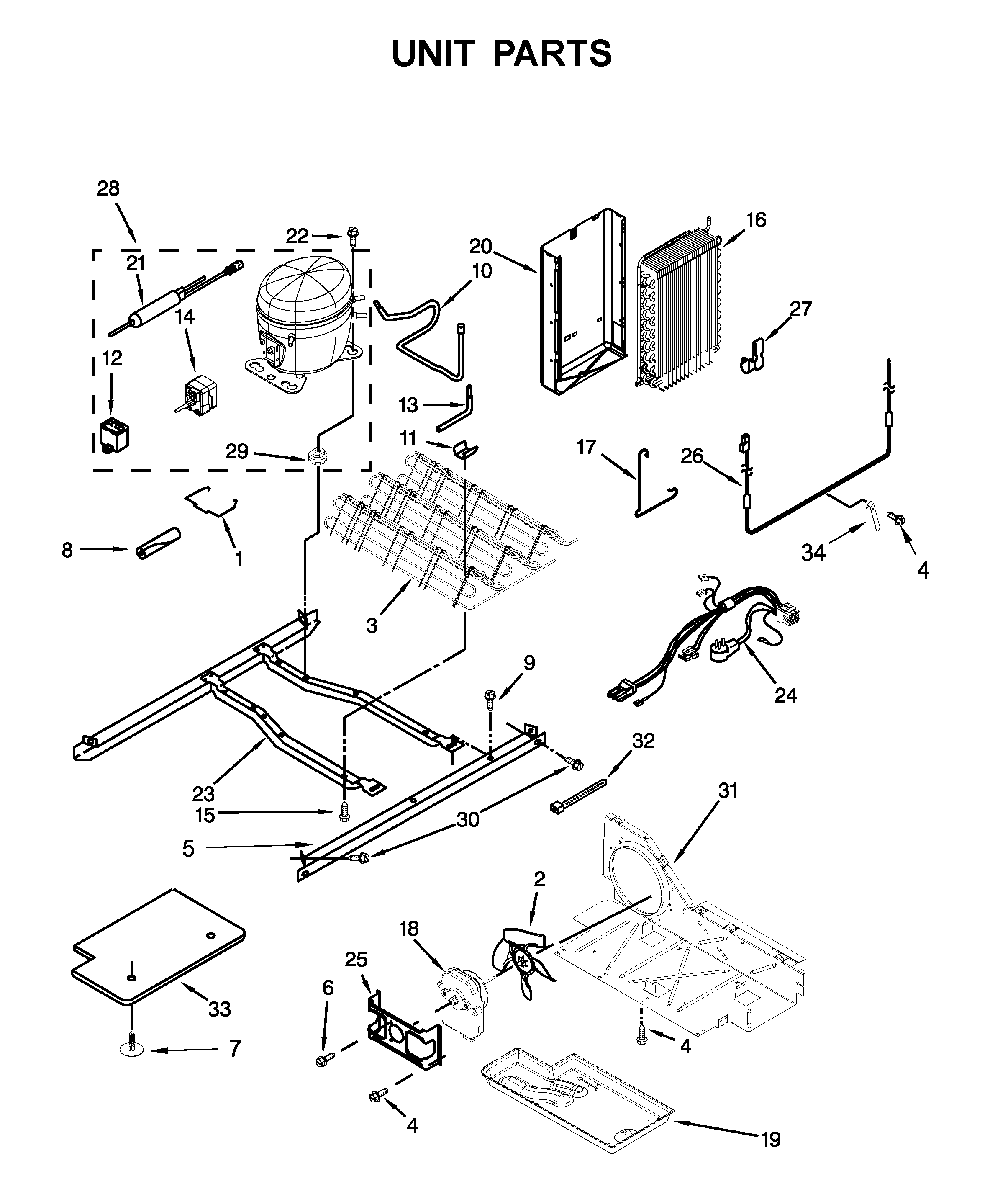 Amana ASI2575FRB00 unit parts diagram