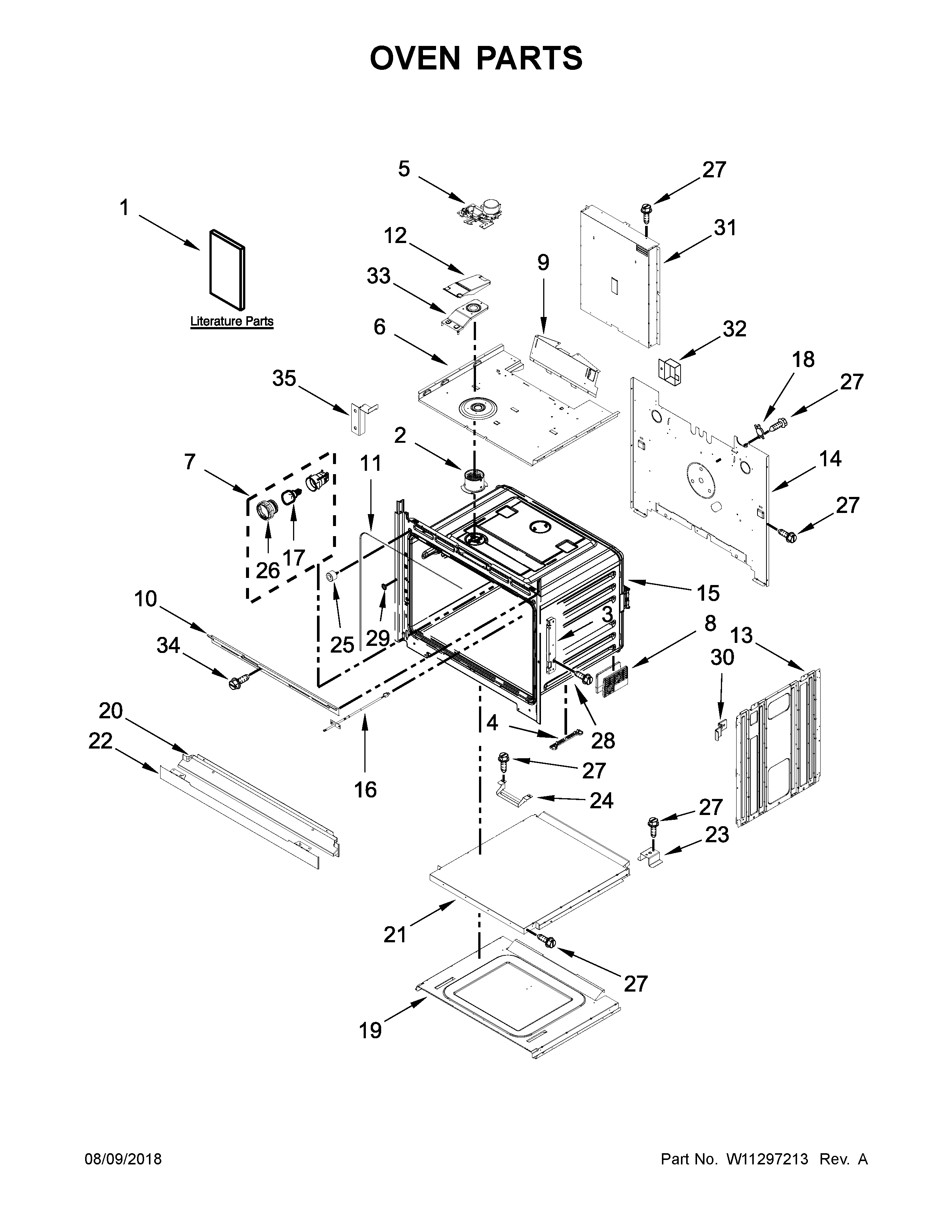 Amana AWO6317SFB02 oven parts diagram