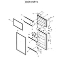 Whirlpool WRT314TFDB00 door parts diagram