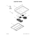 Maytag YMET8800FZ01 cooktop parts diagram
