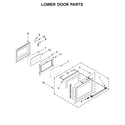 Maytag YMET8800FZ01 lower door parts diagram