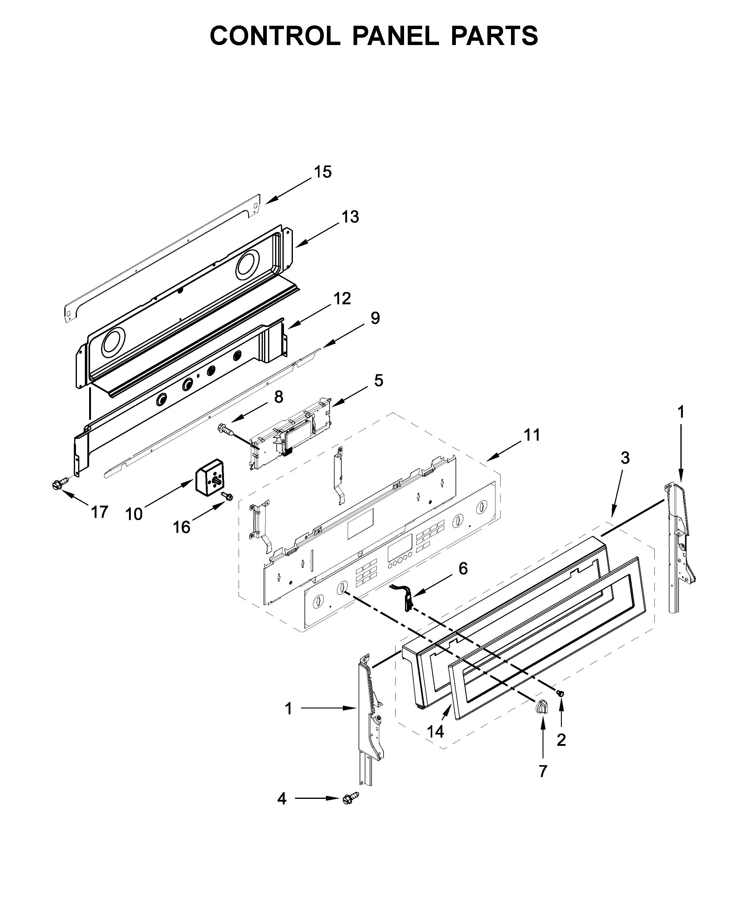 Maytag MET8800FZ01 control panel parts diagram