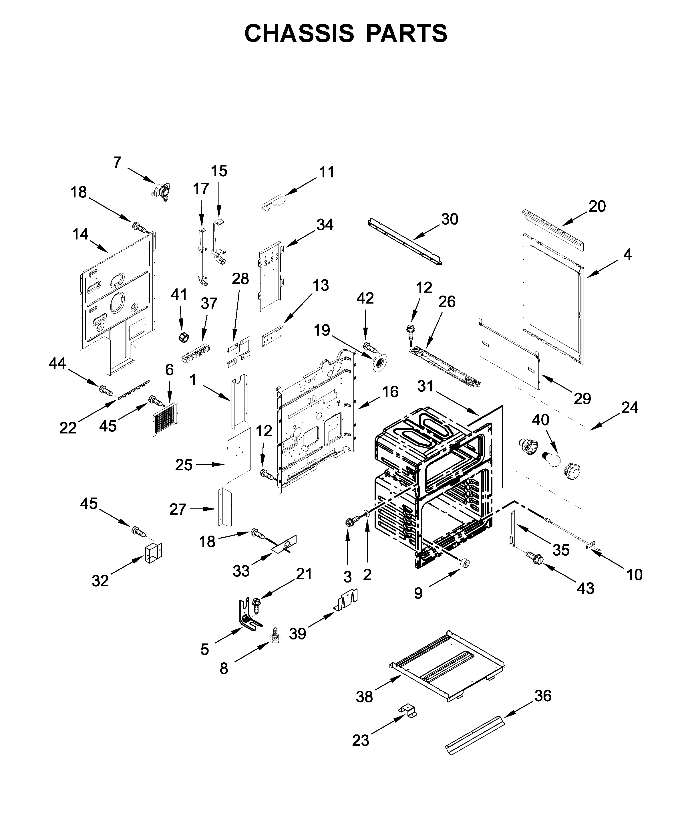 Maytag MET8800FZ01 chassis parts diagram