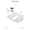 Amana ACR2303MFW3 cooktop parts diagram
