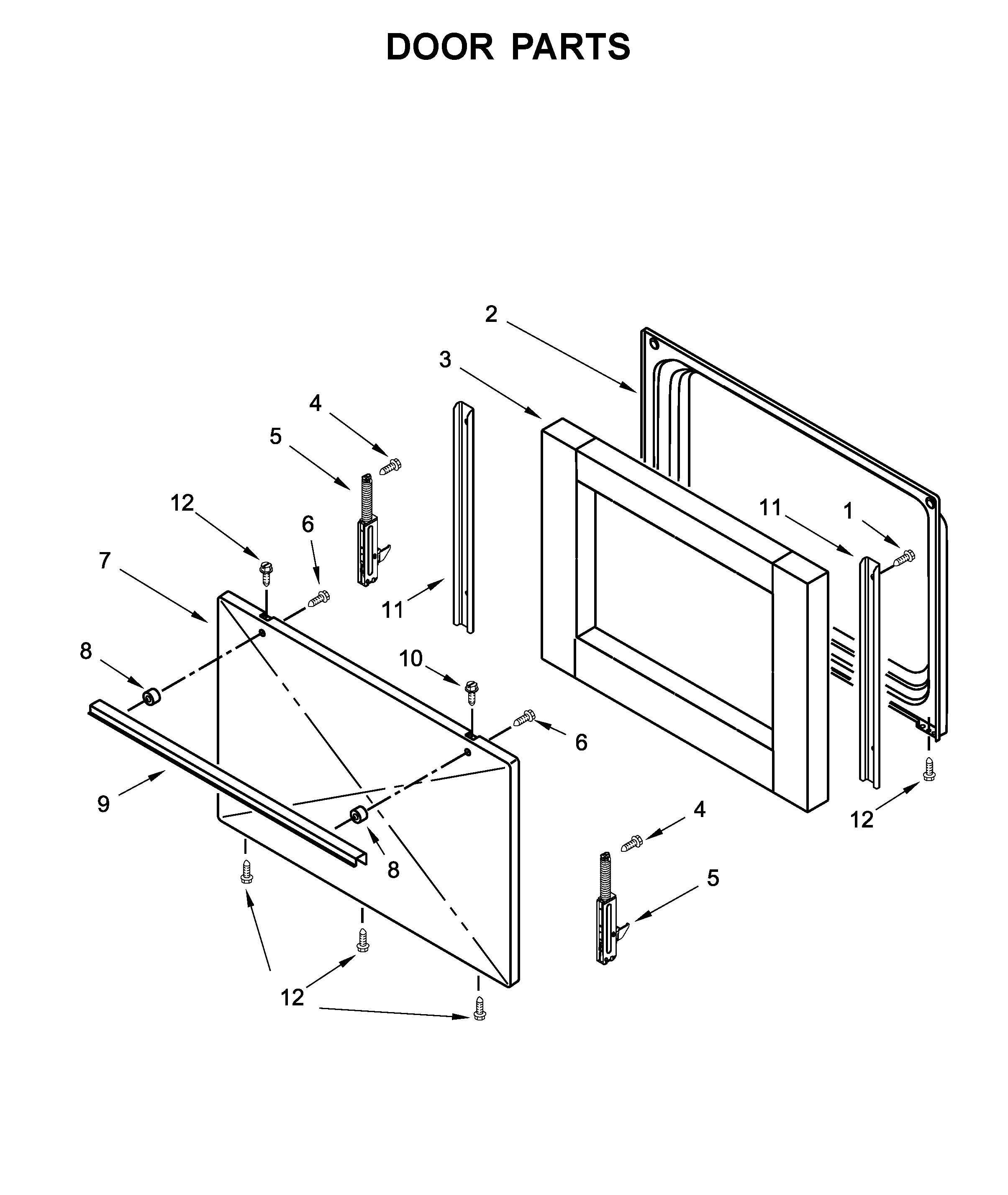 Amana ACR2303MFW3 door parts diagram