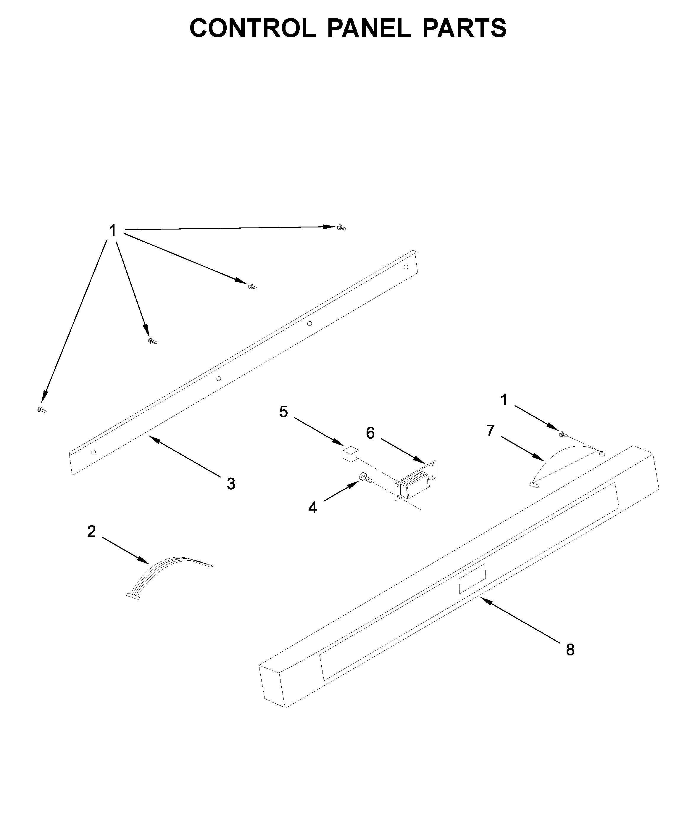 KitchenAid KMBD104GSS0 control panel parts diagram