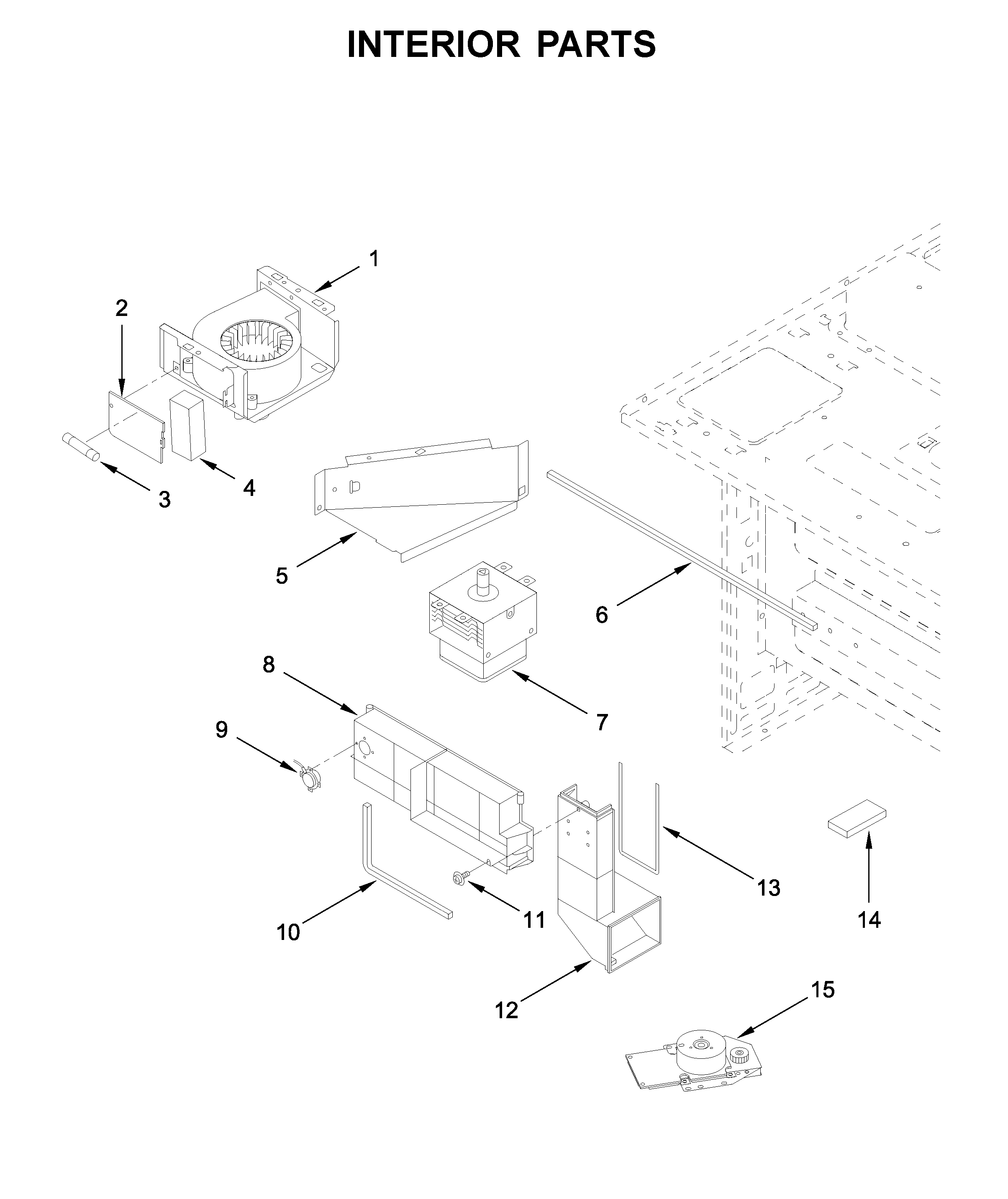 KitchenAid KMBD104GSS0 interior parts diagram