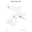 Whirlpool WOD77EC0HW01 control panel parts diagram