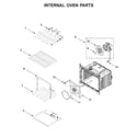 Whirlpool WOD77EC0HW01 internal oven parts diagram