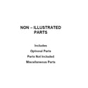 Whirlpool WOD77EC0HW01 optional parts (not included) diagram