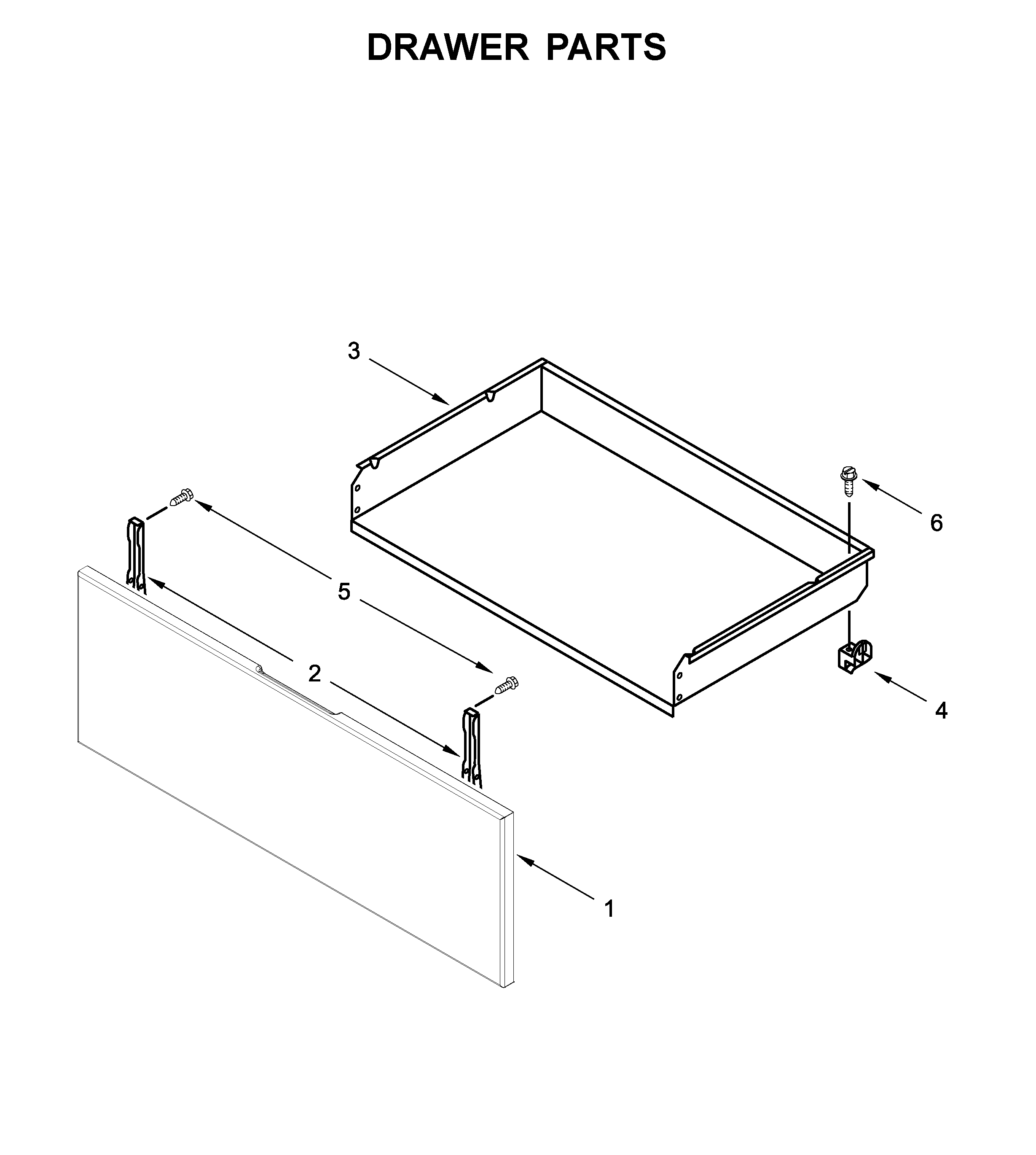Amana AER6603SFS2 drawer parts diagram